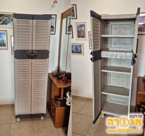 ארון שירות פלסטיק גבוה