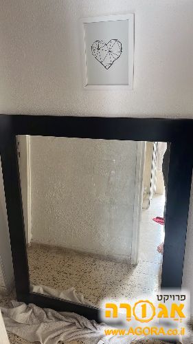 מראה מעץ מלא 100/120