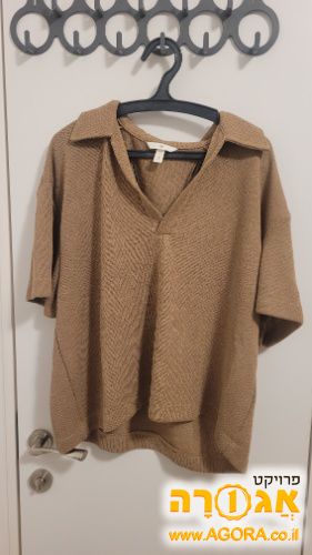 חולצת נשים מבד סריג מידה L של H & M