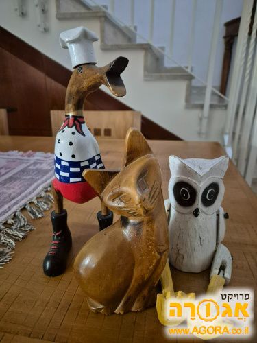 3 בובות עץ מקסימות