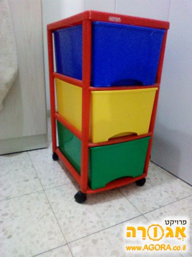 שידת מגירות פלסטיק של כתר