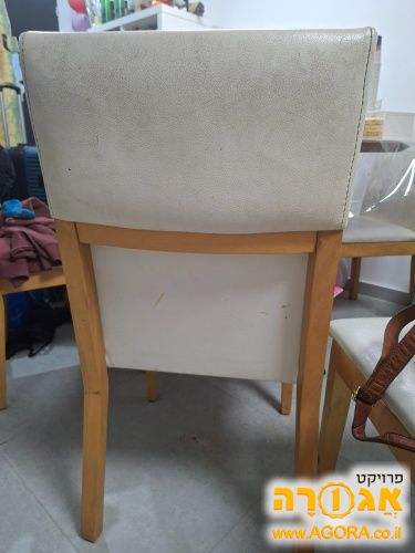 6 כסאות עץ מלא