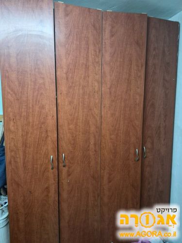 ארון 4 דלתות צבע חמרה מידות 2.50/1.80