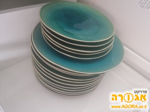 14 צלחות בשריות יפות במצב טוב