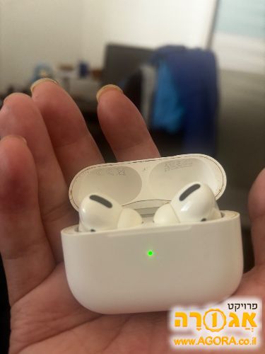AirPods Pro 1 קייס תקין + אוזניות פירוט