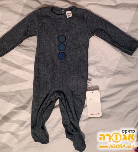 אוברול כחול חדש לתינוק 0-3