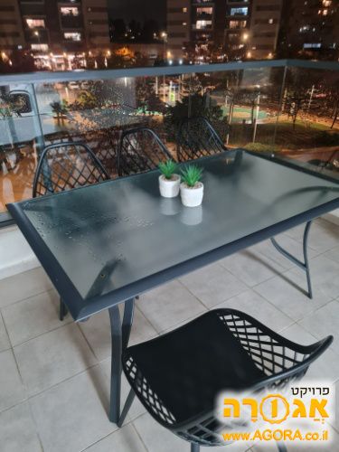 שולחן ו6 כסאות למרפסת/ חצר