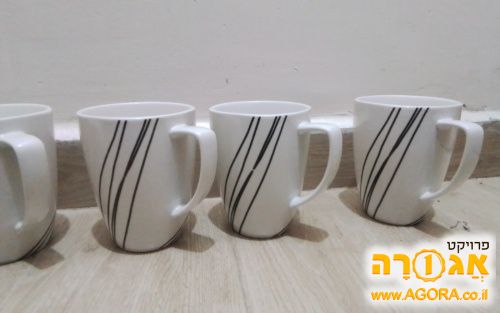 כוסות קורל עם ידית