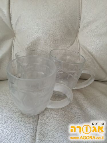 כוסות זכוכית עם ידית