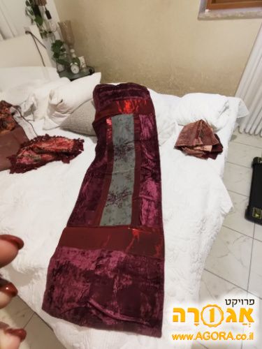 מפה מלבנית בורדו