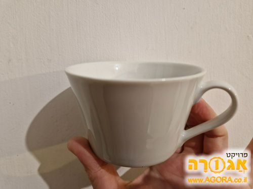 5 ספלים לבנים