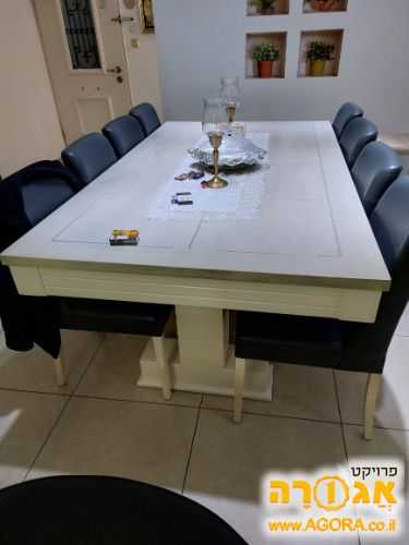 פינת אוכל - שולחן ו 8 כיסאות