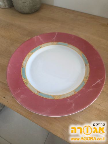 סט צלחות בשרי