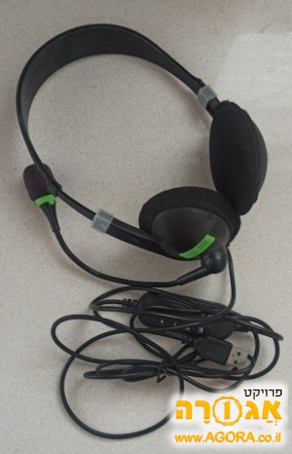 אוזניות USB עם מיקרופון