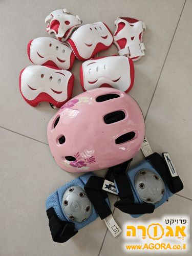 קסדה ומגינים לאופניים לילדים