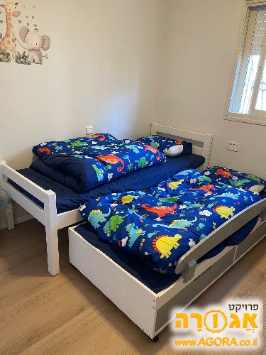 מיטת ילדים נפתחת + מגירות אחסון