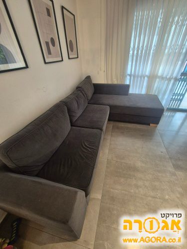 ספה פינתית עם שזלונג
