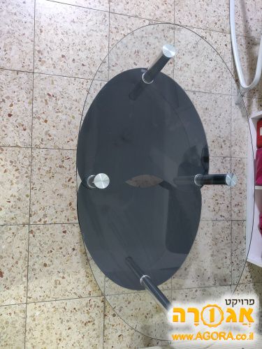 שולחן סלון מזכוכית