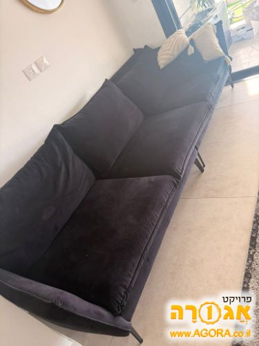 ספה צבע שחור 2.80