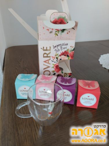 אריזת מתנה כוס+ תה