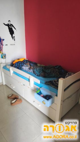מיטת ילדים 90x200 עם ארגז מצעים,מיטת חבר