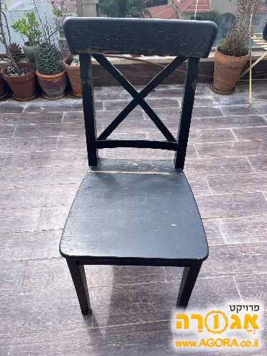 6 כסאות עץ איקאה