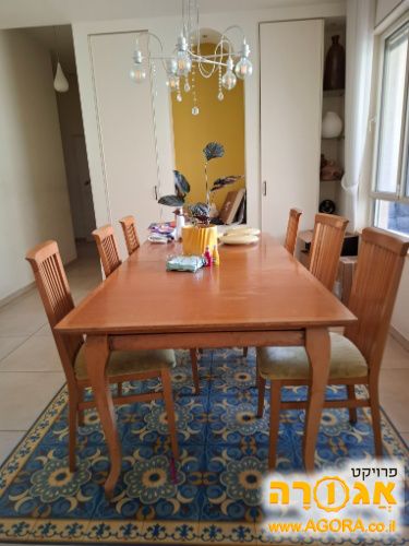 שולחן פינת אוכל גדול (8 מקומות) נפתח ל10