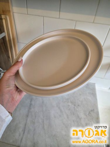 סט צלחות לבנות 6 ראשונות, 6 עיקריות