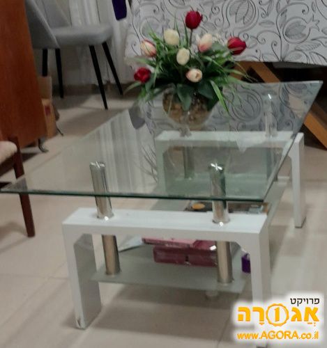שולחן זכוכית לסלון