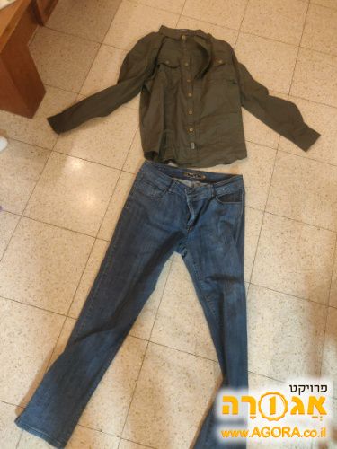 ג'ינס לחולצה לגבר