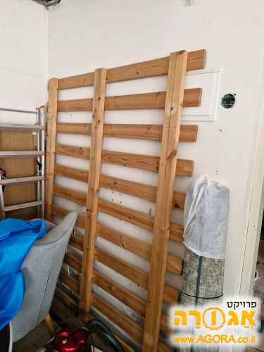 בסיס עץ למיטה זוגית גודל 160/200