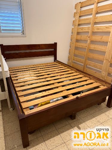 מיטה עם ארגז מצעים למזרון 140/190