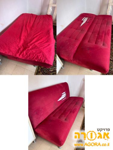 ספה נפתחת עם ארון מצעים