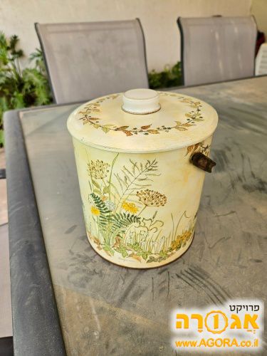 מיכל עוגיות מתכת
