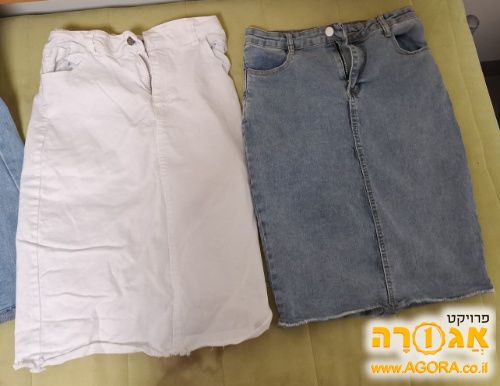 2 חצאיות ג'ינס לנשים