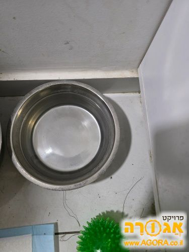 2 קערות נירוסטה לכלבים