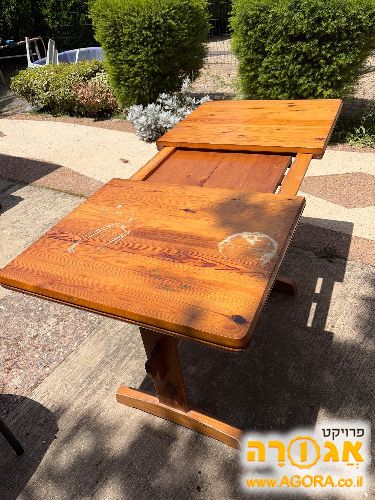 שולחן מטבח מעץ נפתח