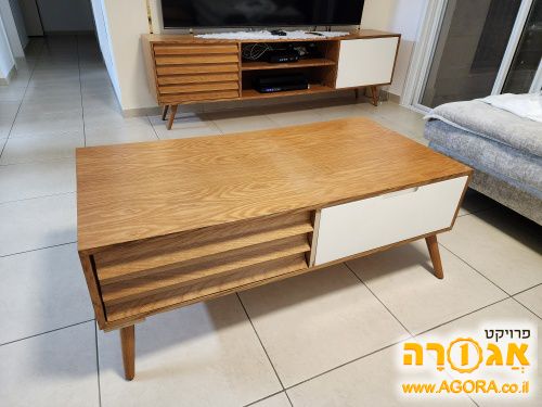 סט מזנון שולחן לסלון