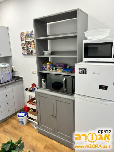 ארון מטבח אפור