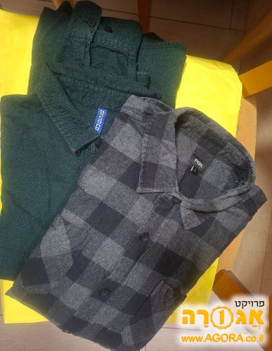 2 מכופתרות לגבר מידה L