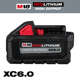 מחפש סוללה milwaukee 6.0