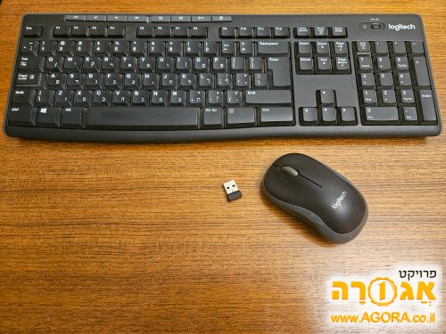 סט מקלדת ועכבר אלחוטיים Logitech K270