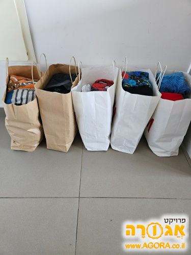 בגדים לחורף וקיץ לבנים מידה 6-8