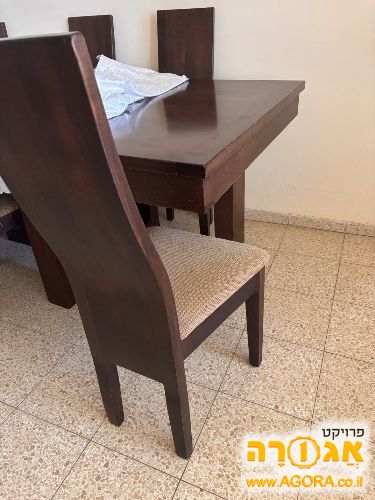 שולחן סלון + 6 כיסאות