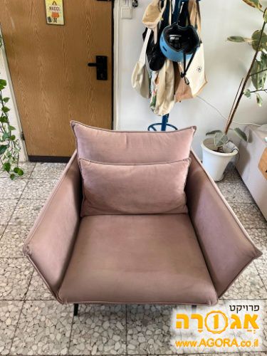 כורסה יחיד ורוד עתיק