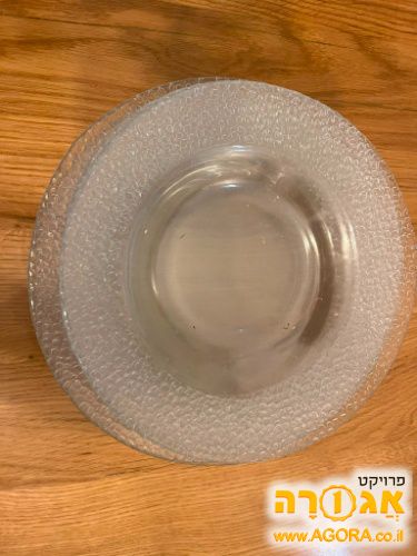 סט צלחות זכוכית