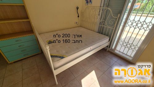 מיטה זוגית איקאה כולל מזרן