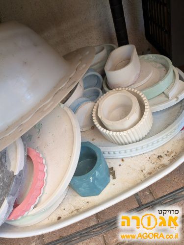 כלים מגבס לצביעה מחדש