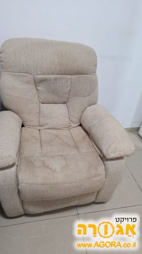 כורסת טלוויזה כולל שזלונג ומשענת נשכבת