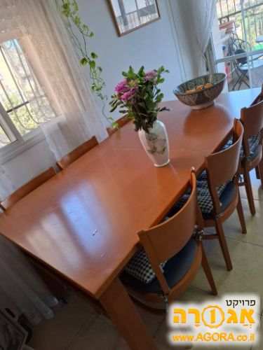 פינת אוכל + 6 כסאות